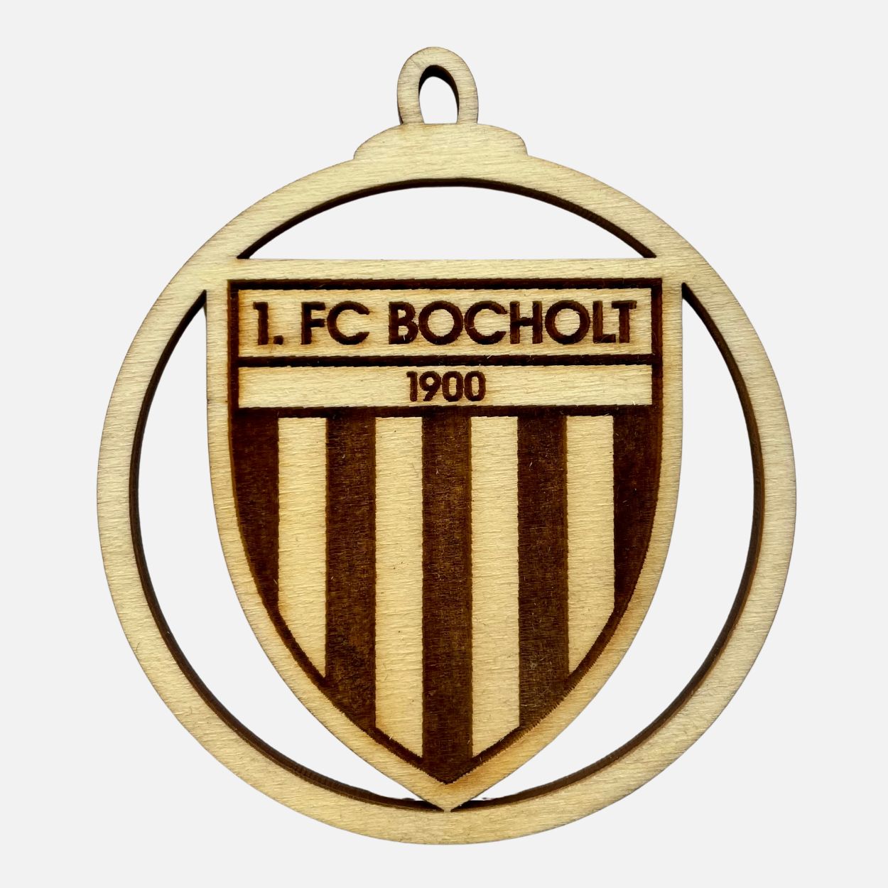 Weihnachtsbaum-Anhänger - FC-Wappen „natur“