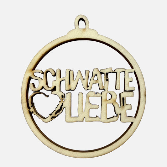 Weihnachtsbaum-Anhänger - Schwatte Liebe „Natur“